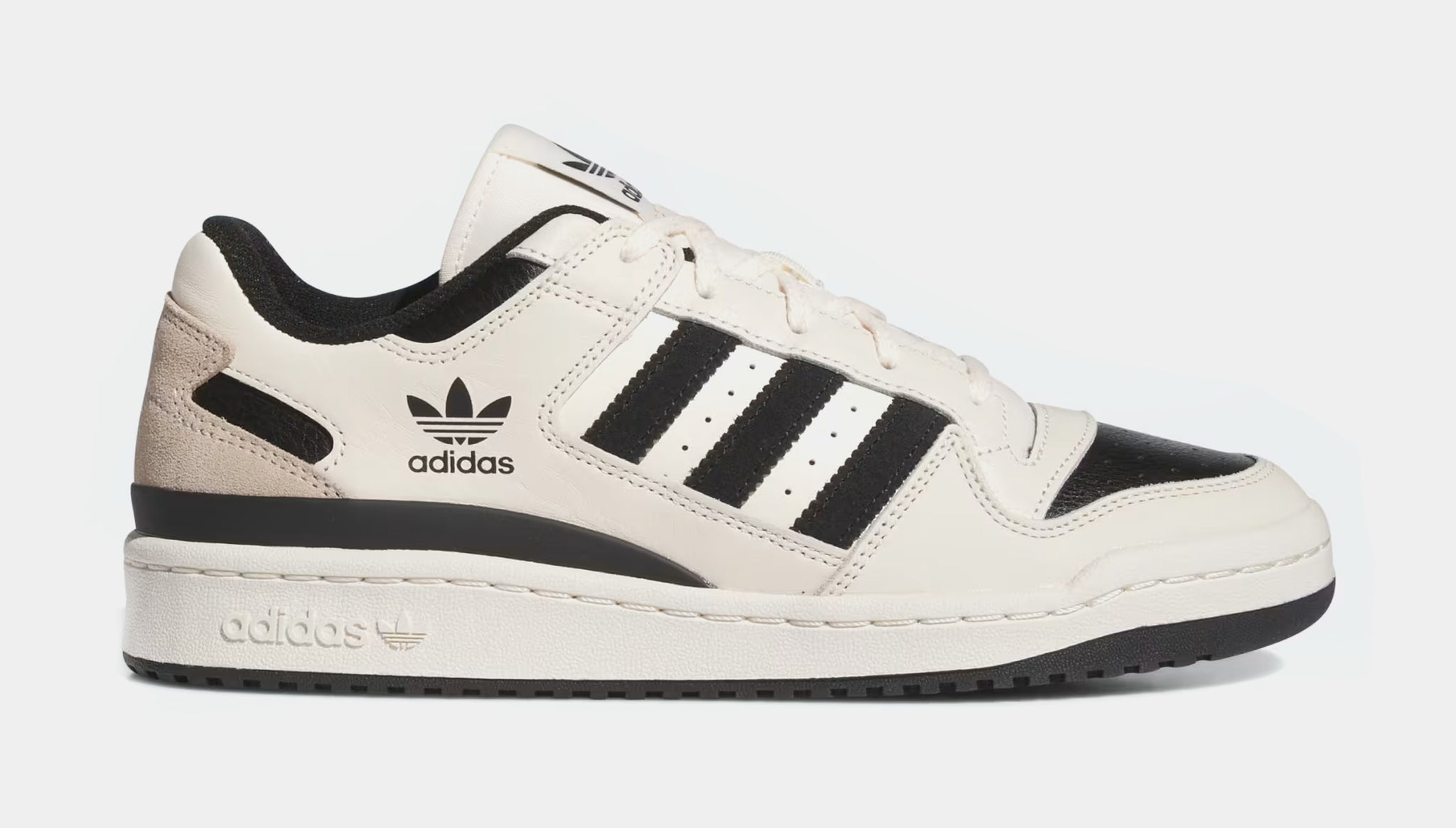 adidas Forum Low CL Mens Lifestyle Shoes Wonder White Core Black