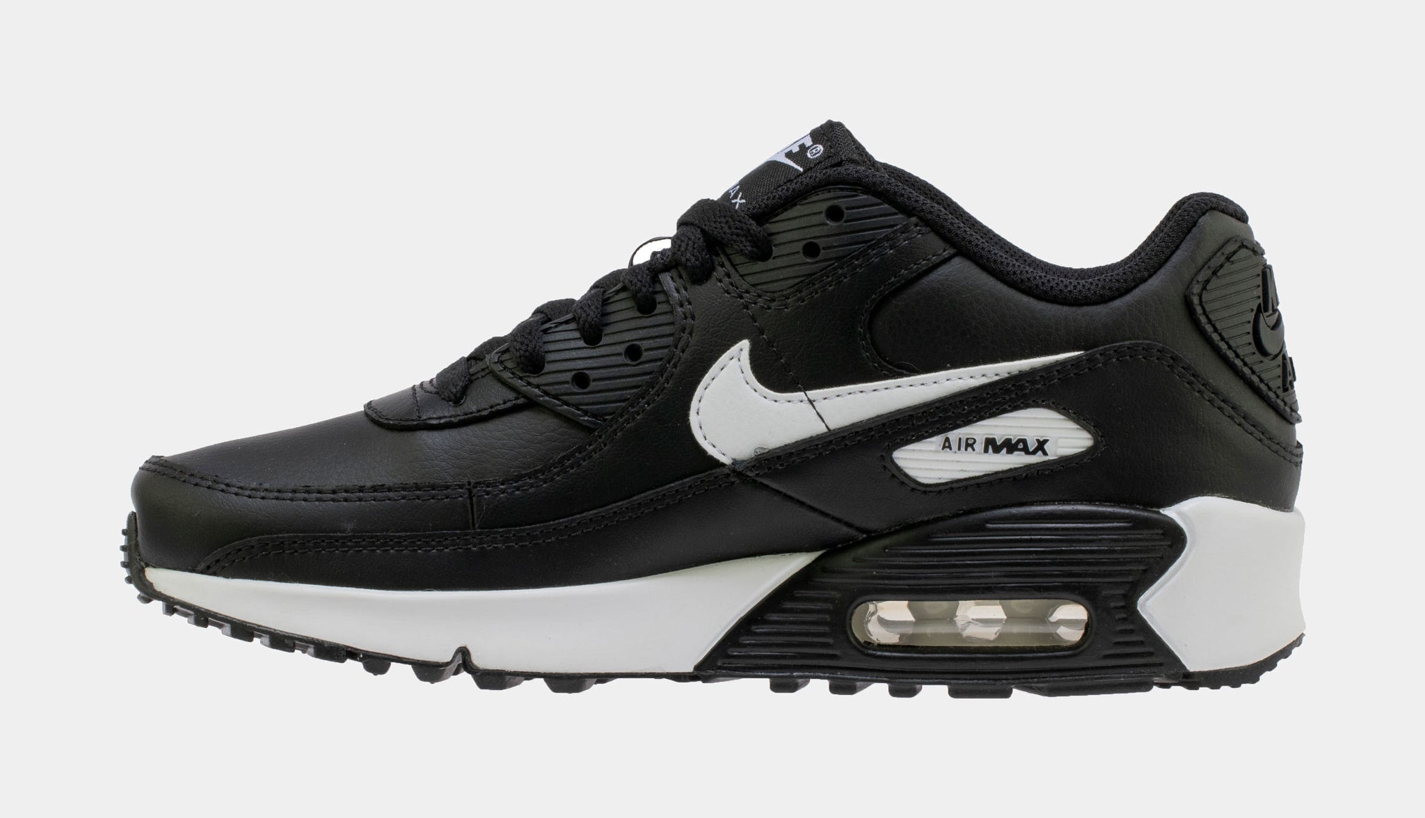 Nike Air Max 90 365 Leather Grade School Running Shoes Black CD6864-010 –  Shoe Palace