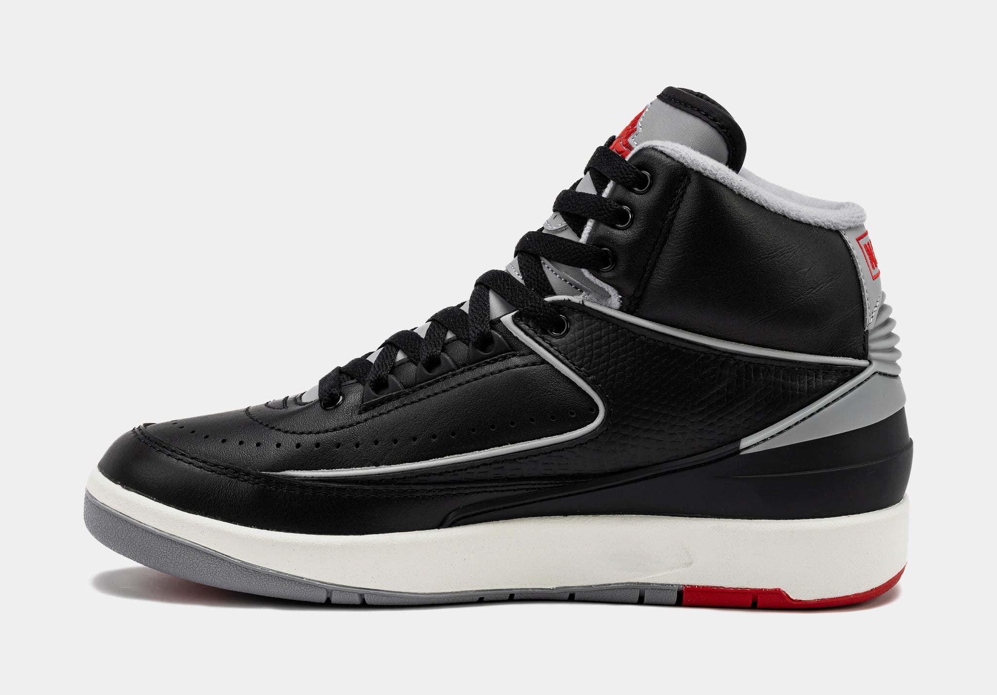 Air Jordan 2 Retro Black Cement Grade School Lifestyle Shoes (Black/Cement  Grey)