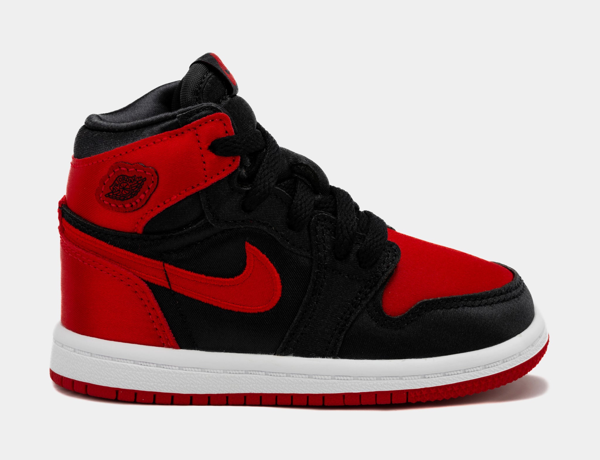 air jordan 1 satin black gym red