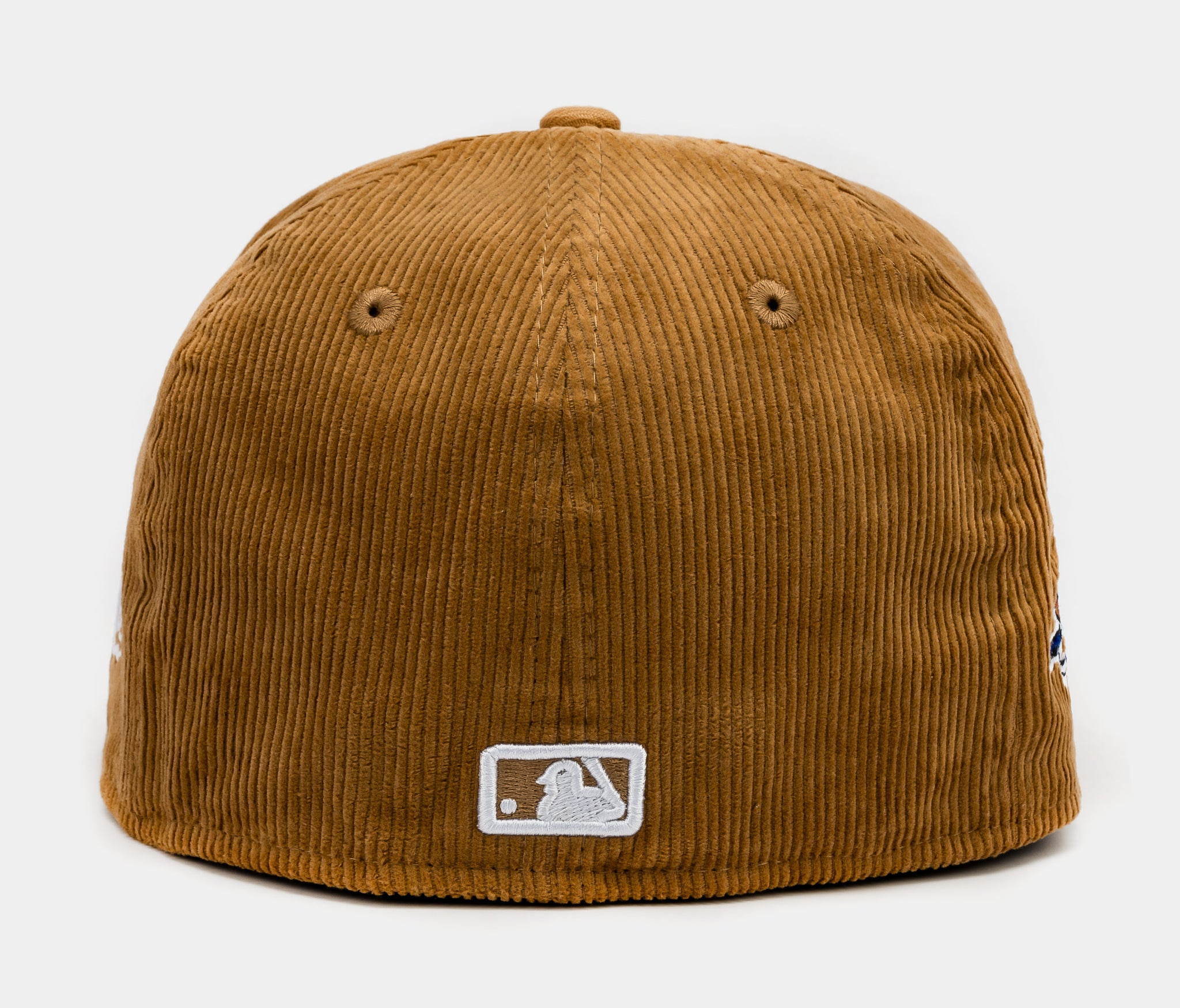 Corduroy LA Logo Baseball Cap - Beige Cream Corduroy Snapback - Los Angeles – ABLISS main image 2