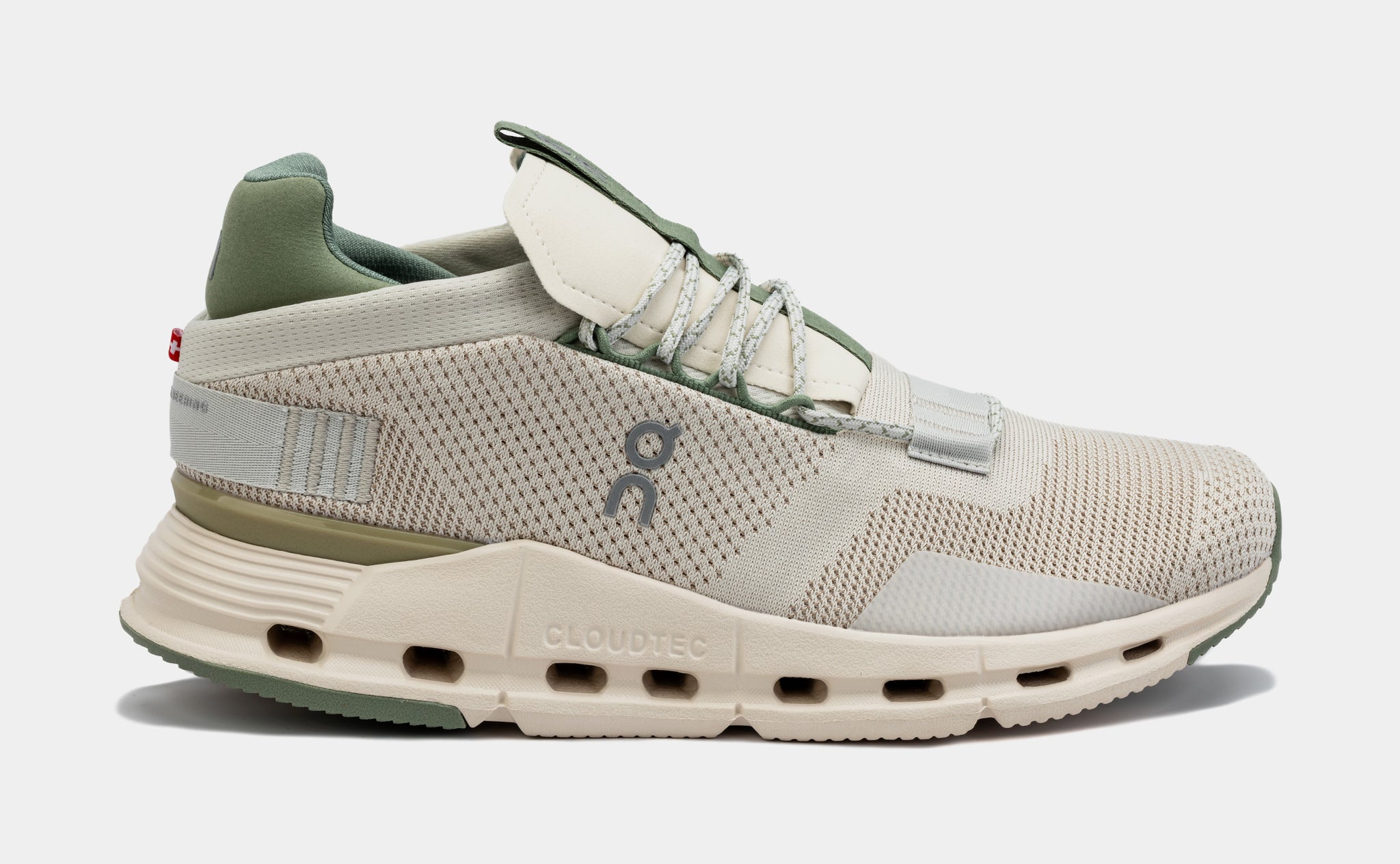 On Cloudnova Mens Size 12 Green Beige Athletic Running Shoes Walking Sneakers Cloudnova Form 2: A Comfortable Men main image 3