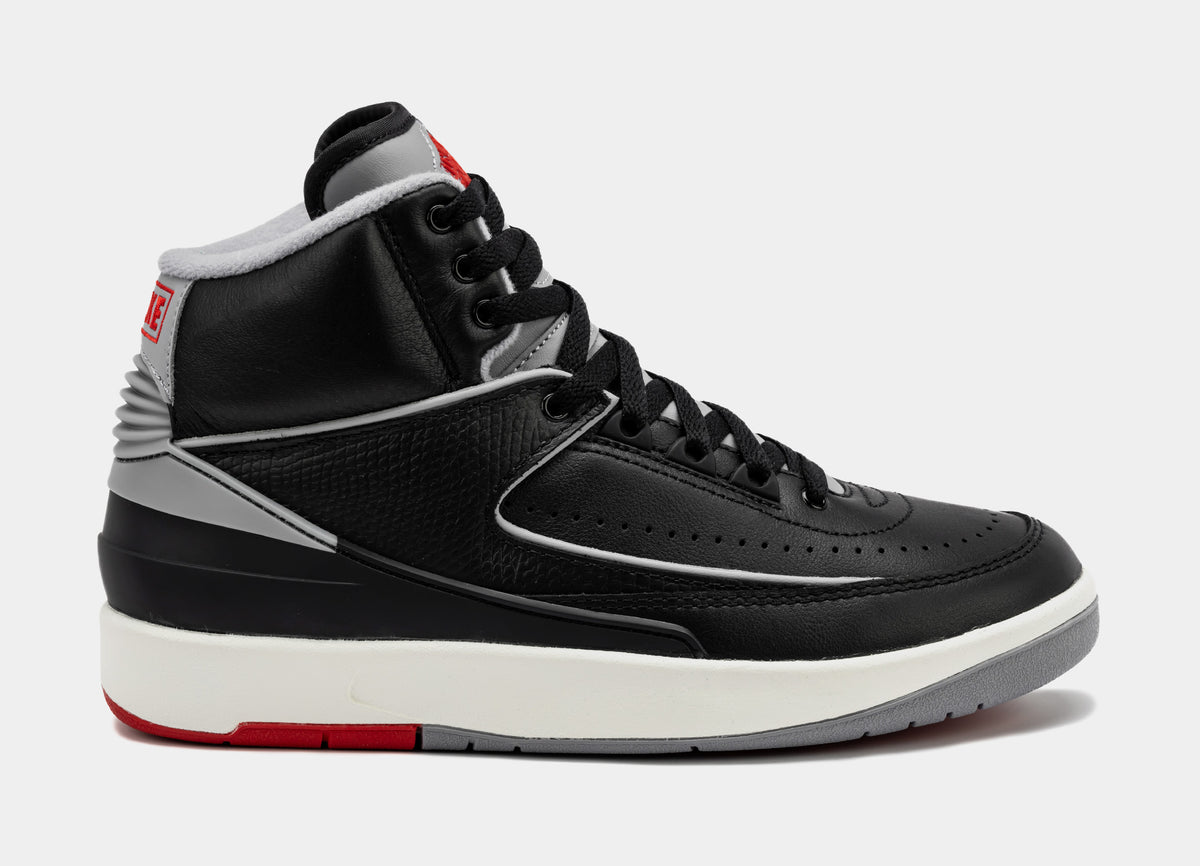 Jordan Air Jordan 2 Retro Black Cement Grade School Lifestyle Shoes ...