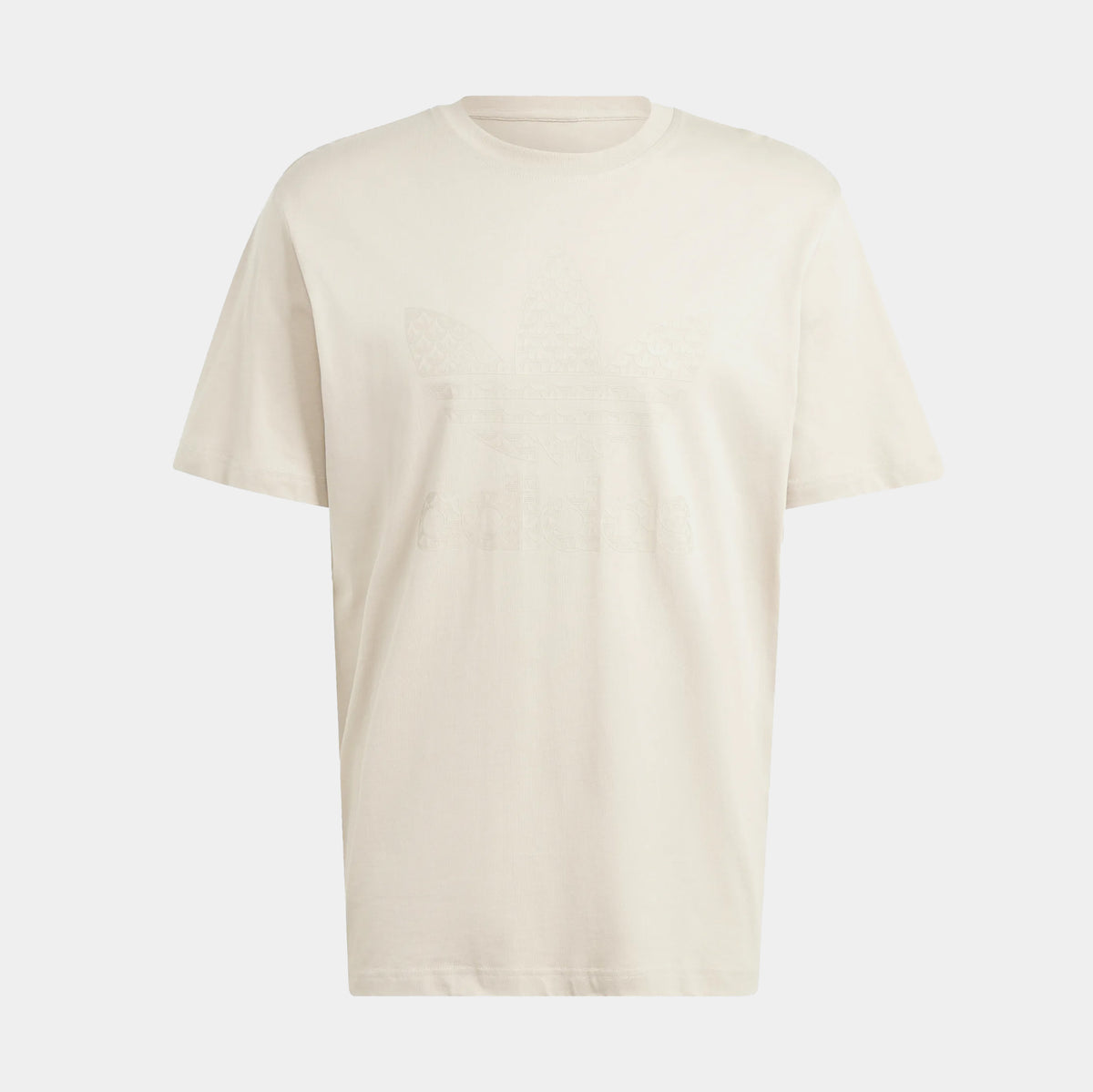 adidas Monogram Mens Short Sleeve Shirt Beige IJ7462 – Shoe Palace
