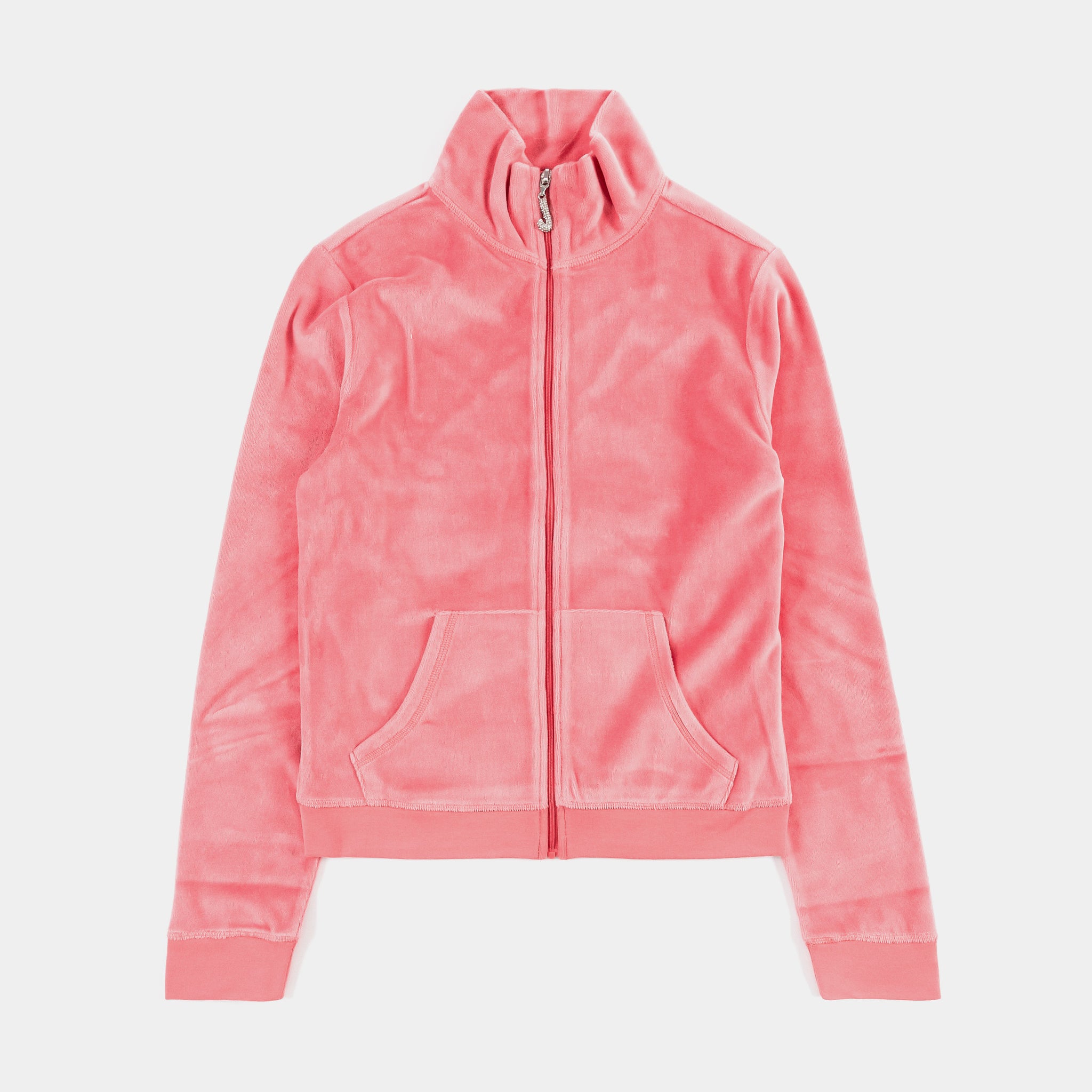 Juicy Couture Ombre Bling Velour Mockneck Track Womens Jacket Pink ...